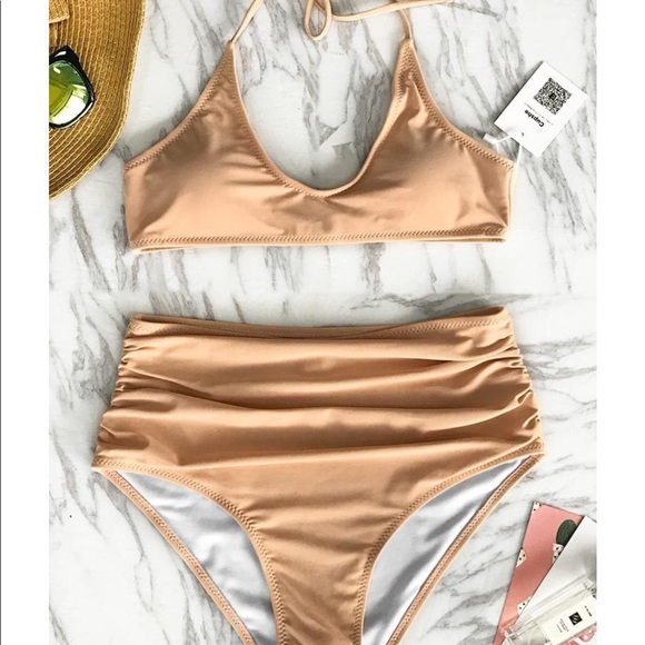 Cupshe Other - Cupshe Find Your Bliss High Waisted Padded Bikini